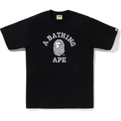 WILD LEOPARD PATTERN COLLEGE TEE MENS