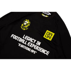 BAPE X CR7 LIFE MULTI LOGO POLY RELAXED FIT LS FOOTBALL JERSEY MENS