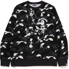 CITY CAMO PAINTING CREWNECK SWEATSHIRT MENS