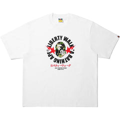 BAPE X LIBERTY WALK ABC CAMO APE HEAD RELAXED FIT TEE MENS