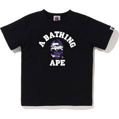 GLITCH WOODLAND CAMO COLLEGE TEE KIDS