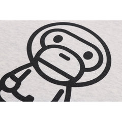HEAVY WASH BABY MILO RELAXED FIT CREWNECK SWEATSHIRT MENS
